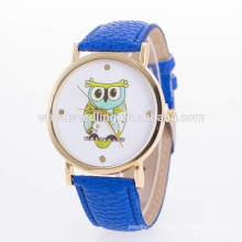 OWL design leather simple elegant korean watches